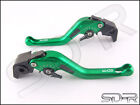 1997- 2003 Triumph SRINT ST Carbon Fiber inlay Short SDR Adjustable Levers Green