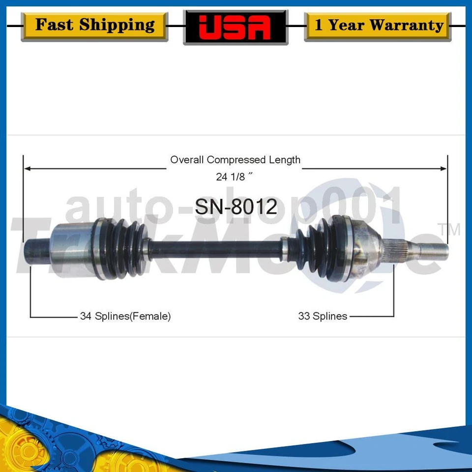 Front Right CV Axle Joint For Saturn Vue FWD 2.2L 2007 2006 2005 2004 2003 2002 - Image 1 of 1