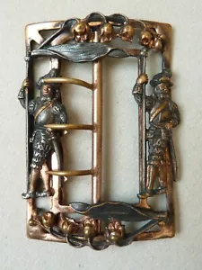 boucle de ceinture Art Nouveau 19e siècle muguet Lily of the valley - Imagen 1 de 3
