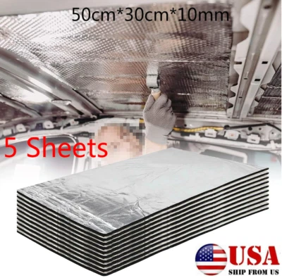 5 Sheets Car Van Sound Proofing Deadening Insulation Closed Cell Foam Universal - Image 1 of 4