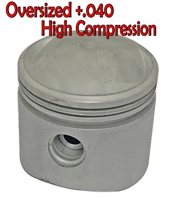 Pistón con pasador +.040 Harley 74" Big Twins cabeza de nudillo cabeza de pala 1941+ Foto 1 de 2