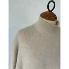Oak + Fort Womens Sweater Tan Size S Mock Neck Long Sleeves Ribbed