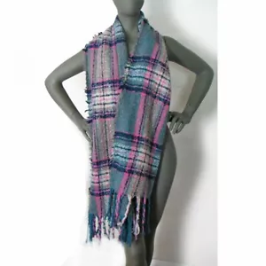 Neu ohne Etikett Steve Madden Schal XXLarge 23""x81"" superweiches Polyester schöne Folie - Bild 1 von 10