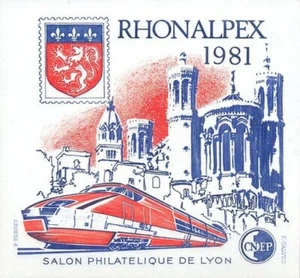 Timbre France Bloc CNEP 2** RHONALPEX 1981 - Foto 1 di 1