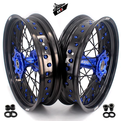 KKE 17 pulgadas Ruedas Super-moto aptas para Suzuki DRZ400 E S 2000-2004/DRZ400SM 2005-2025 Foto 1 de 4