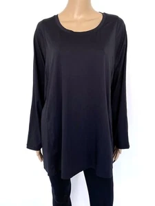 NEW! CALVIN KLEIN Performance Plus Size 3X Black Top Activewear Sport Sweatshirt - Picture 1 of 9