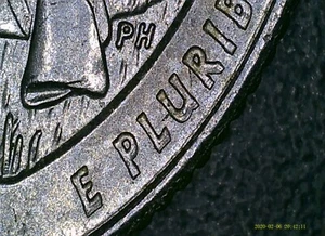 2016-P Theodore Roosevelt quarter Triple Die Strike Rev Rare Error Coin - Picture 1 of 4