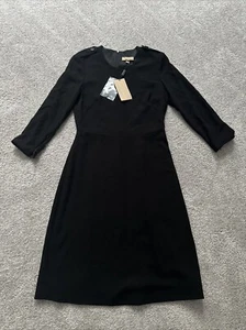 Neu mit Etikett Burberry Damen schwarz Uniform Etui 3/4 Ärmel Kleid Größe 6 - Bild 1 von 7