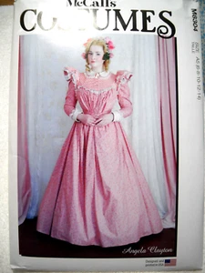 McCalls 8304 1890's Tea Dress and Belt Costume Misses size 6-14 Sewing Pattern - Picture 1 of 2