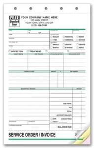 2000 Pest Control Forms - Service Orders NEBS Deluxe 6575 / 3 Part Carbonless - Picture 1 of 1