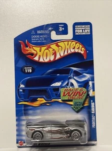 2002 Hot Wheels Blue Card Collector #119 Pontiac Rageous Silver w LW Lace Wheels - Picture 1 of 3