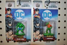 2 DC Nano MetalFigs 1 Aquaman DC9 and 1 Killer Croc dc10 New 2017 Jada Toys