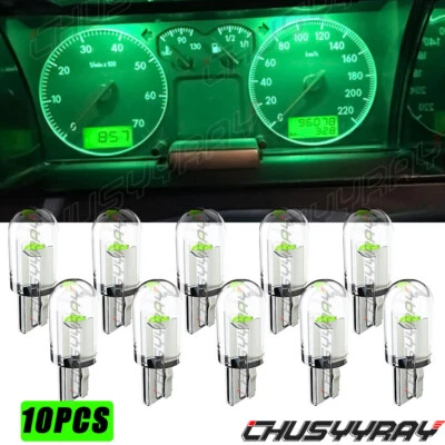 NOVO Painel Instrumento Cluster Medidor KIT DE LUZ VERDE Para Chevy 10 peças T10 194 - Imagem 1 de 4