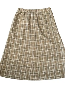 Vintage Koret Skirt Brown Plaid Sz 8 Knee Length - Picture 1 of 5