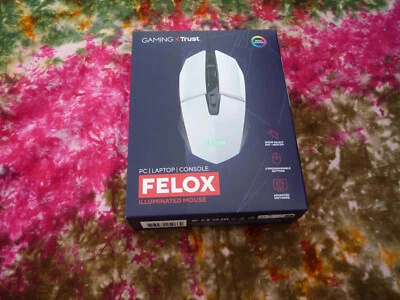 Trust GXT 109W Felox, Weiß Gamer  Maus - Bild 1 von 2