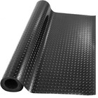 Black Garage Gym Floor Mat Roll PVC Vinyl Cart Truck Flooring Protector Non-Slip
