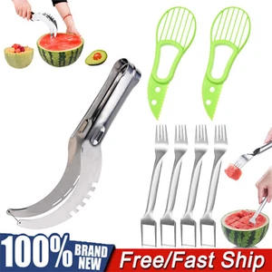 Cortador de sandía cuchillo cortador servidor corer cuchara cuchillo de cocina herramientas - Imagen 1 de 21