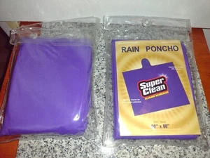 Rain Poncho 50"x 80" - Super Clean Purple with Logo. NEW. - Picture 1 of 6