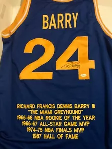 Rick Barry signed autographed XL jersey Golden State Warriors JSA W818116 - Picture 1 of 5