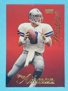 Playoff Prestige 1998 Red Troy Aikman Dallas Cowboys #80 - Imagen 1 de 2