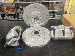 AUDI A3 S3 8V TSI TDI SLINE FRONT BRAKE DISC UPGRADE CONVERSION 312-340MM - Picture 1 of 7