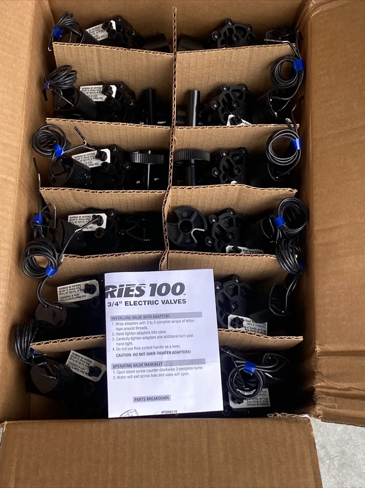 Box Of (12) KRain 7001 , 1" Threaded Pro Series Electric Sprinkler Valve NPT New - Image 1 of 4