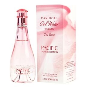 COOL WATER SEA ROSE PACIFIC SUMMER EDITION * Davidoff 3.4 oz EDT Perfume