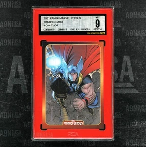 2021 Panini MARVEL Versus Trading Card #C44 THOR PSGA 9 MINT Limited (RED) - Picture 1 of 3