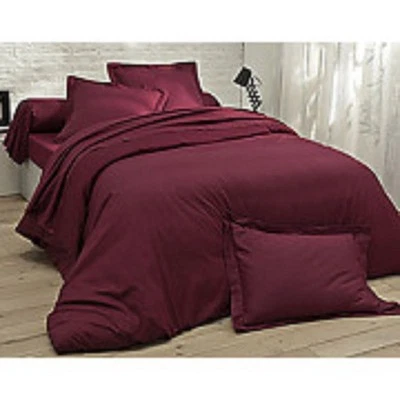 Yves Delorme Triomphe Raspberry Queen Duvet Set 3PC Cotton Sateen Rubino NEW - Image 1 of 4