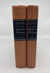 Sherlock Holmes 1956 Vol 1-2 Book Set Double Day Arthur Conan Doyle Mystery - Picture 1 of 10