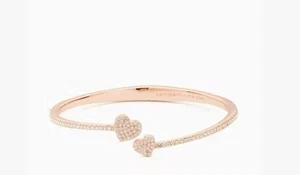 ๐ผ๐ฆ Kate Spade ๐ผ๐ฆ Yours Truly Pave Open Hinge Cuff Bracelet Bangle ๐ผ D129 - Picture 1 of 6