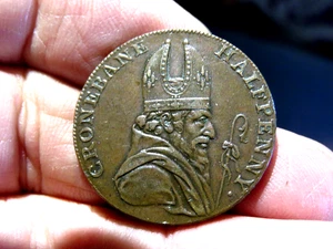 AU/UNC 1789 Cronebane Halfpenny Medaille Associated Irish Mine Company K1 - Bild 1 von 2