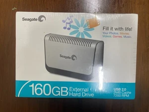 NEW Seagate 160gb External Hard Drive - Picture 1 of 7