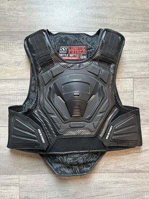 Chaleco de Motocicleta Blindado Negro Velocidad y Fuerza True Grit Hombres Tallas Grandes L XL Foto 1 de 4