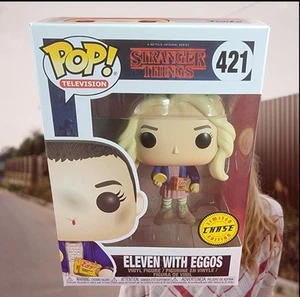 Eleven con Eggos Chase Funko # 421 (nuevo en caja) con protector Pop - Imagen 1 de 7