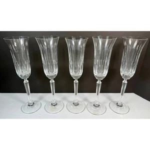 5 Mikasa Park Avenue Fluted Champagne Glasses 9 3/4" w/Tags - Picture 1 of 5