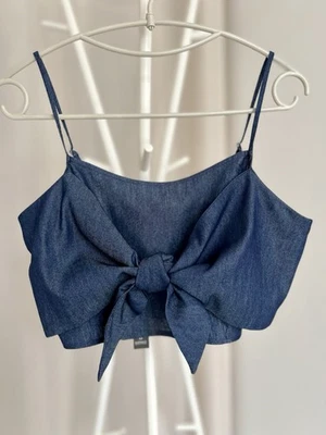 Buffalo Crop Top Denim Size M - Image 1 of 4