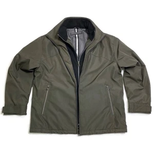 Weatherproof Mens Large Olive Green Full Zip Midweight Outdoor Jacket Polyester - Picture 1 of 13