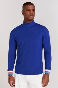Redvanly Hayden Quarter Zip Blue Mens Size Large NEW Golf Mazarine Blue NWT - Picture 1 of 6