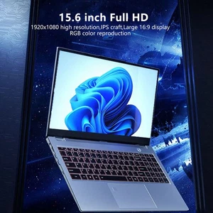 15.6 Inch Laptop For 10 16Gb Ram 1Tb Ssd 8000Mah Fhd Ips Laptop Wit - Picture 1 of 24