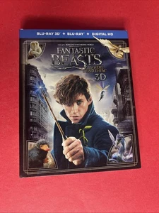 Fantastic Beasts and Where to Find Them (Blu-ray 3D, 2016) W/ Slipcover - Picture 1 of 10