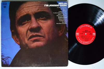 JOHNNY CASH Hello, I'm Johnny Cash COLUMBIA LP VG+ unipak 1st press - Image 1 of 2