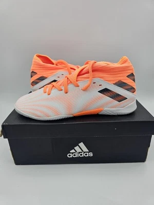 Adidas Nemeziz.3 Indoor Soccer Cleats Youth Sz 4.5 Orange White FW7354 - Image 1 of 4
