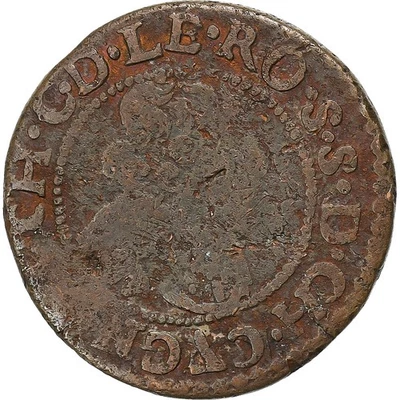[#133182] Seigneury of Cugnon, John Theodore of Löwenstein, Double Tournois, 163 - Image 1 of 2
