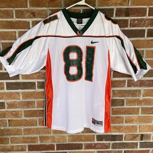 Vintage Nike Miami Hurricanes Kellen Winslow #81 Sewn NCAA Football Jersey - L - Bild 1 von 7