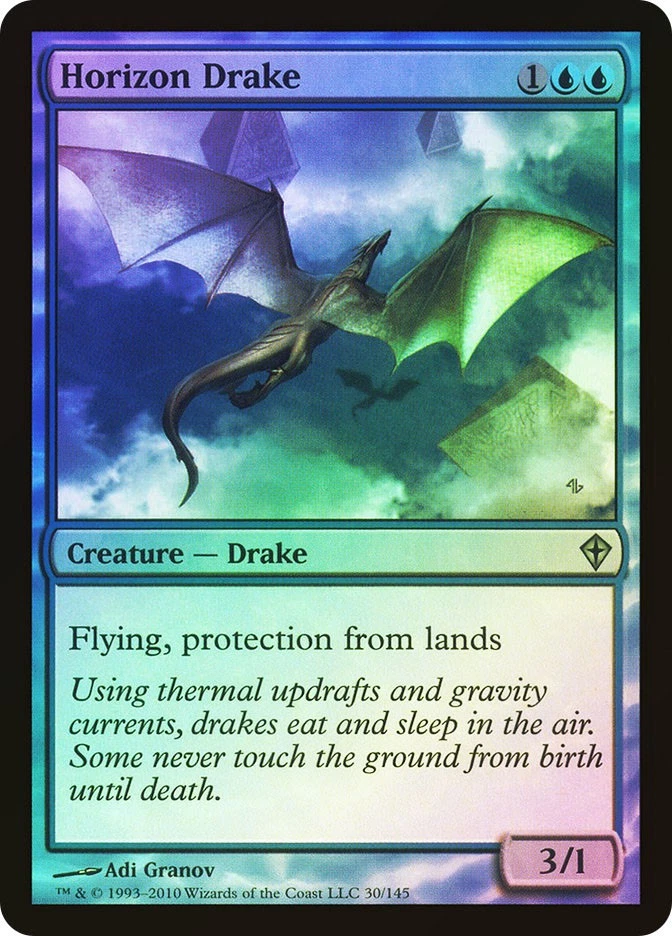 MTG FOIL Horizon Drake  - Worldwake #030 - Image 1 of 1