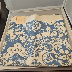 Telas Thorp, 22139, azul cobalto, 50 pulgadas, encaje damasco, H P 100 % lino, Boston - Imagen 1 de 22