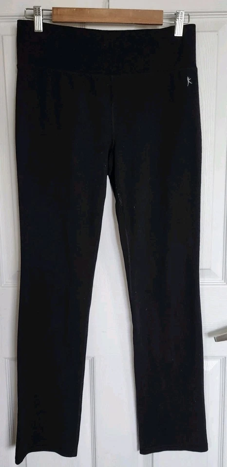 Pantalones ajustados Danskin Now para mujer negros atléticos yoga talla mediana 8-10 Dri More Foto 1 de 4
