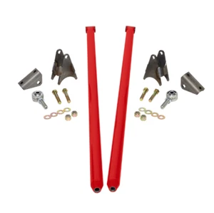 HSP 70" Universal Bolt On Traction Bars For Offset Leaf Spring 4" Axle Flag Red - Bild 1 von 2