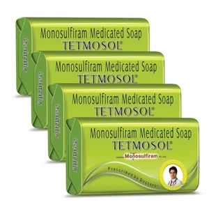 Tetmosol Soap, Fights Skin Infections & Itching, Lime Scent, Pack of 4 (4x100g) - Picture 1 of 4